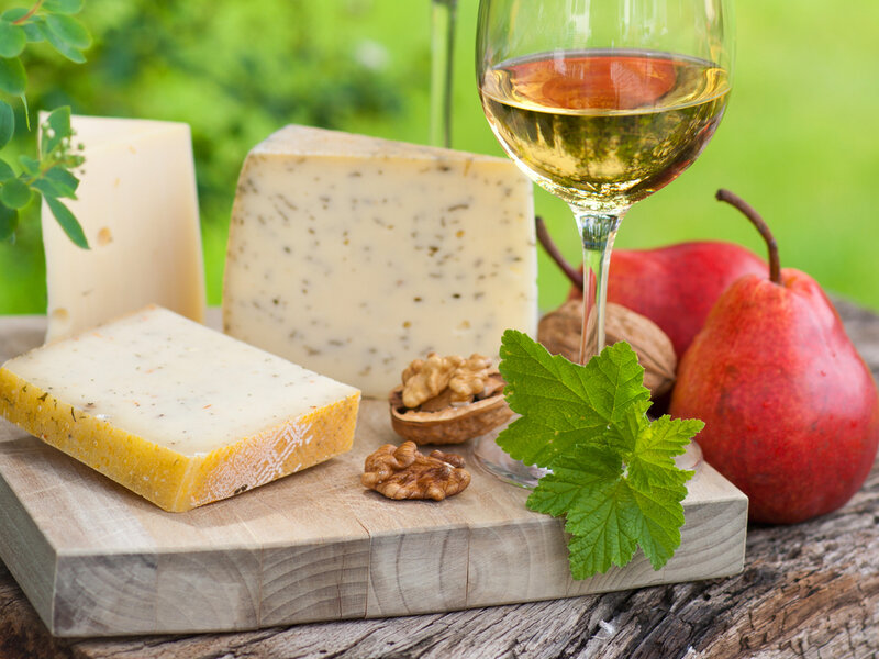 Cheese and Wine Platter — Green