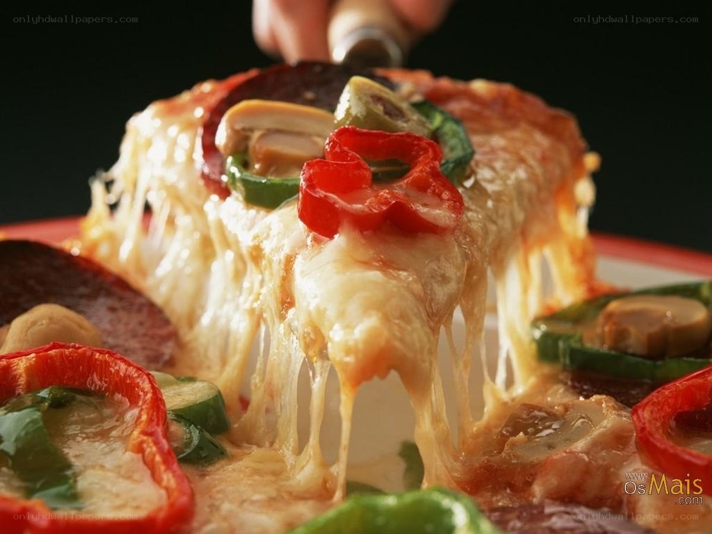 cheese pizza with vegetables