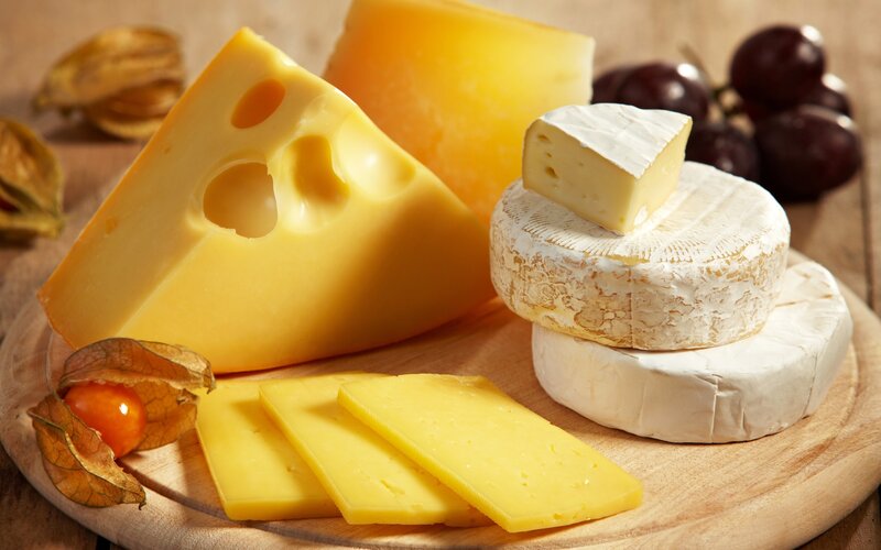 Cheese Platter on Wood
