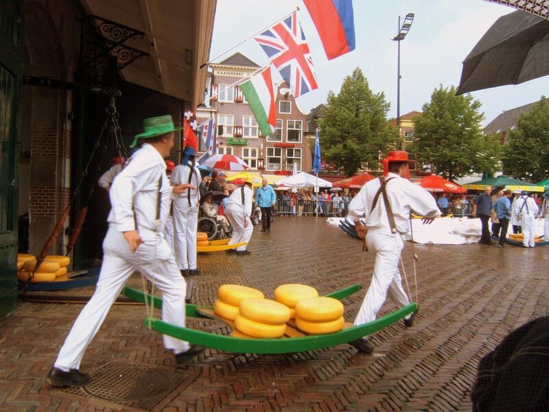 Cheese Porters in Market