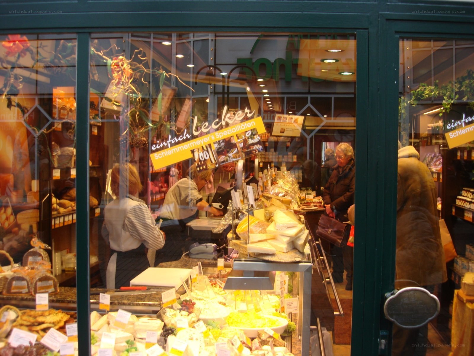 cheese shop window display