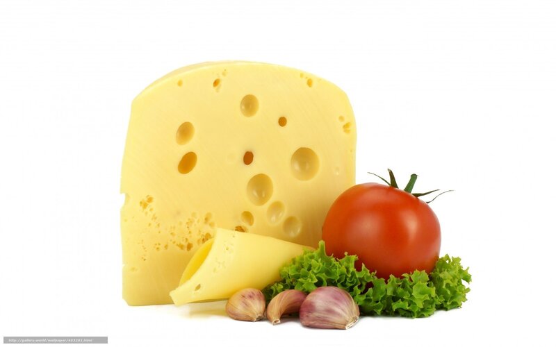 cheese with tomato and garlic