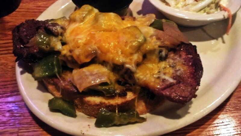 Cheeseburger on Plate — Brown