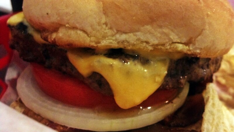 Cheeseburger with Toppings — Brown