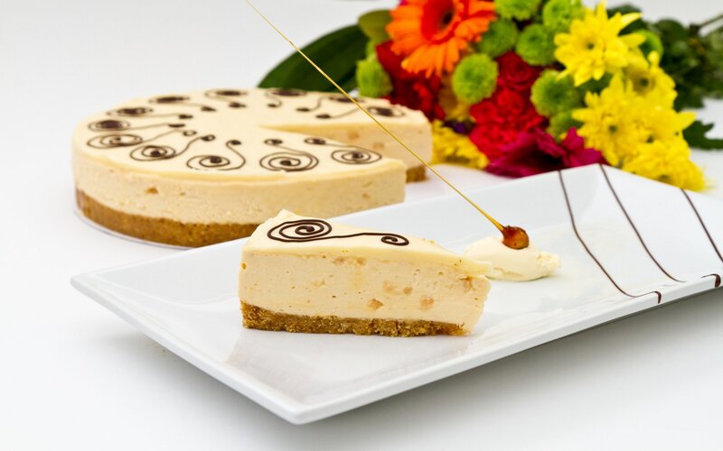 Cheesecake Slice on Plate