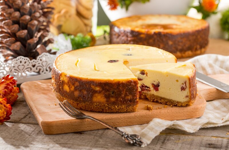 Cheesecake with Cranberries
