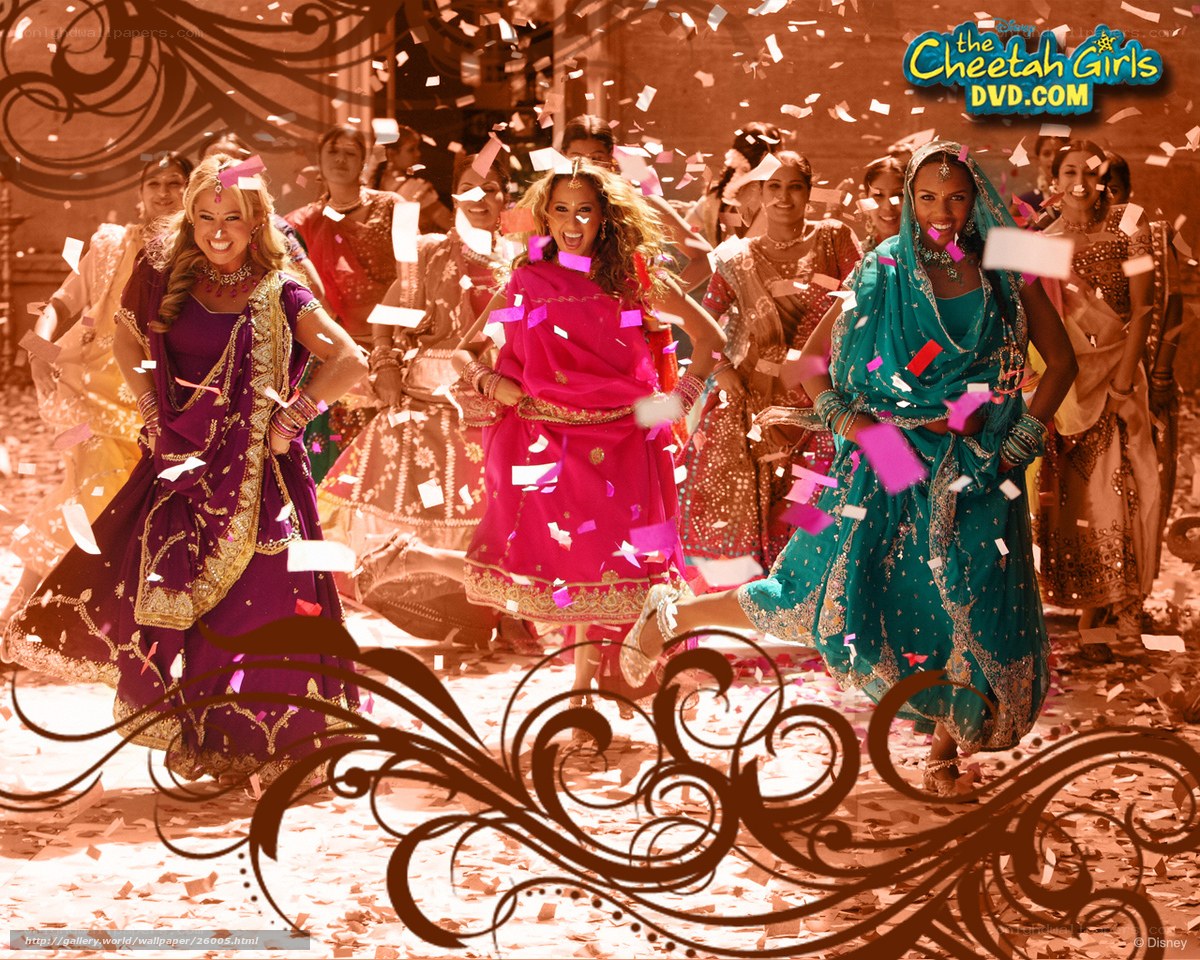 Cheetah Girls in Indian attire