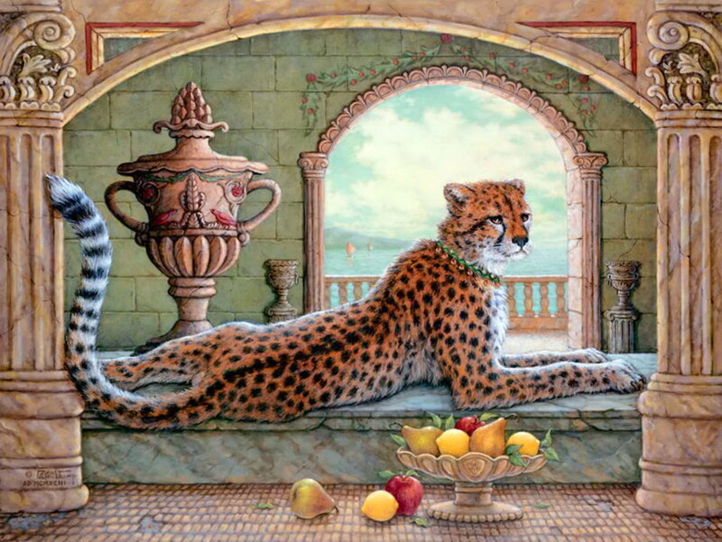 Cheetah on a Terrace