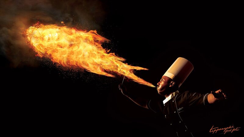 Chef Breathing Fire — Black