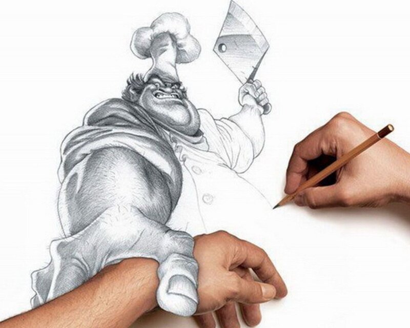 Chef Character Drawing