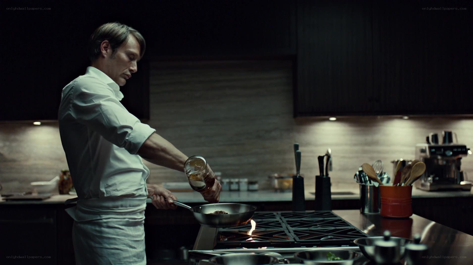 chef cooking in kitchen