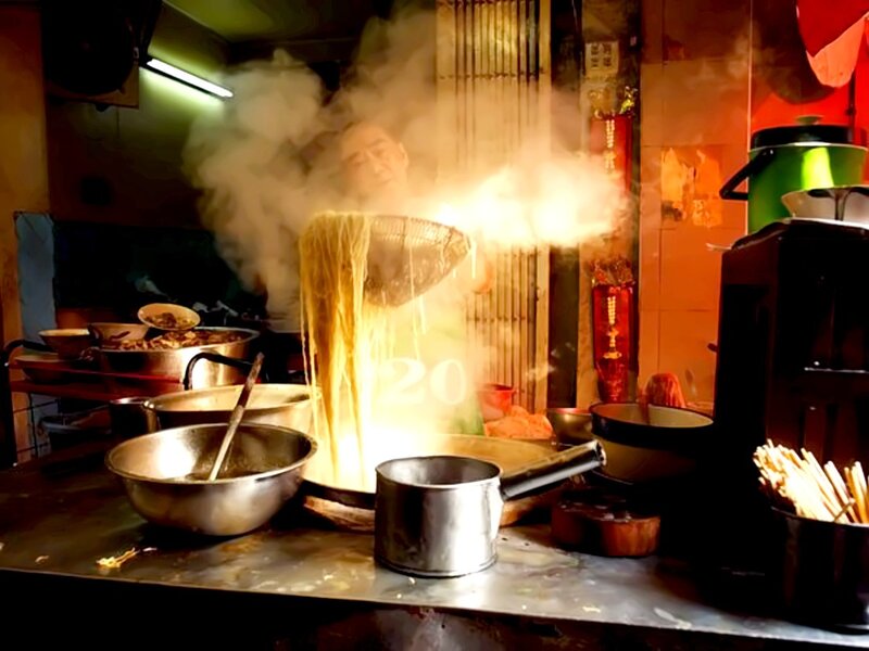 Chef Cooking Noodles