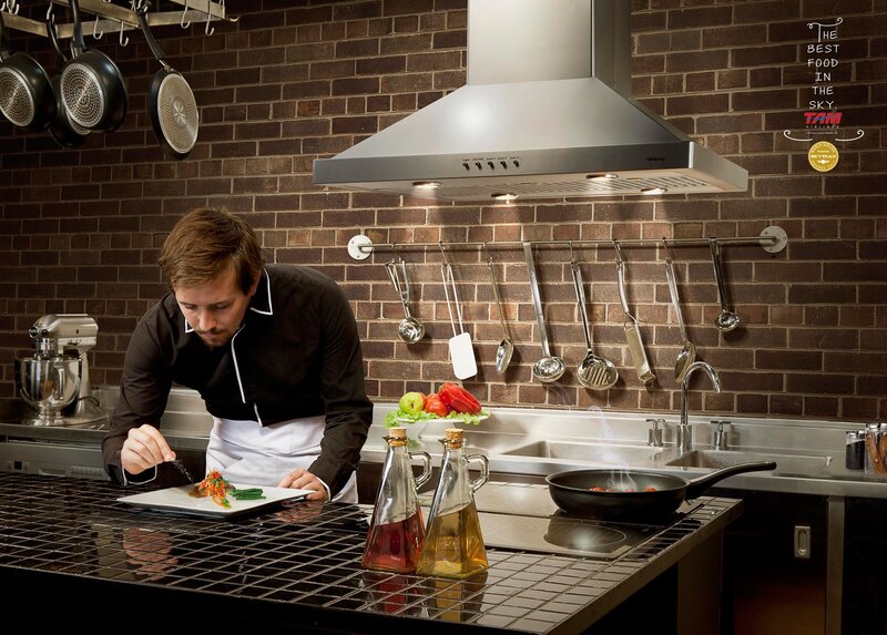Chef preparing a dish in kitchen