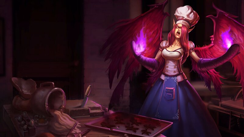 Chef with fiery wings