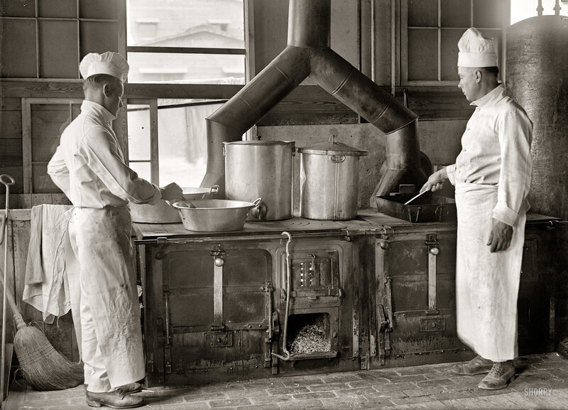 Chefs cooking in a kitchen