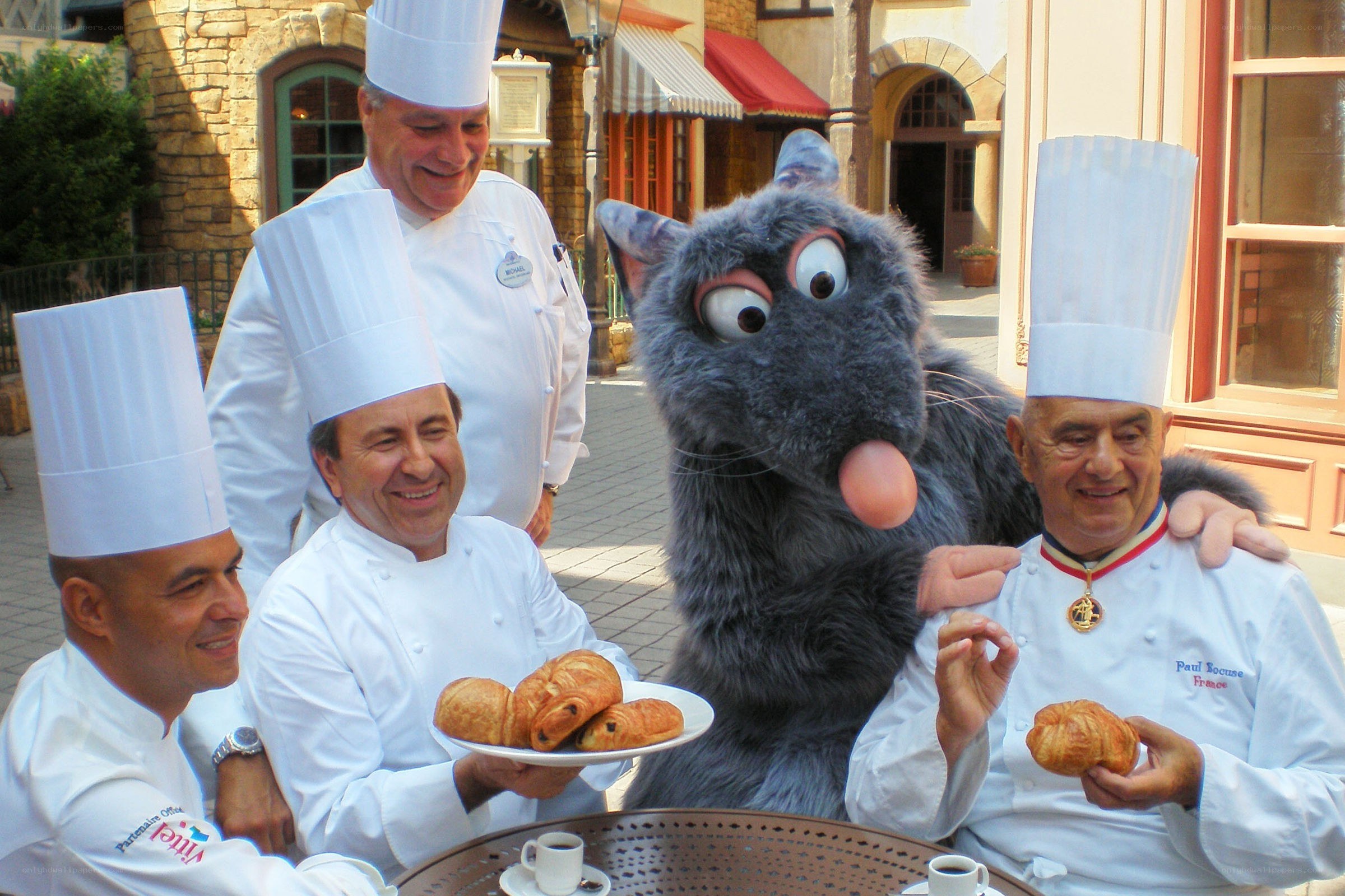 Chefs with Remy the Rat