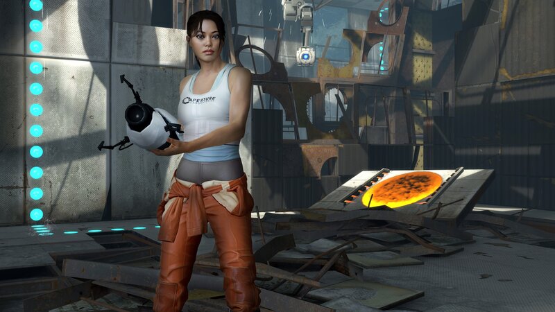 Chell in Aperture Science