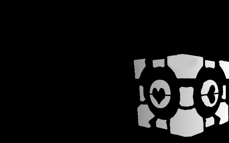 Chell's Companion Cube — Black
