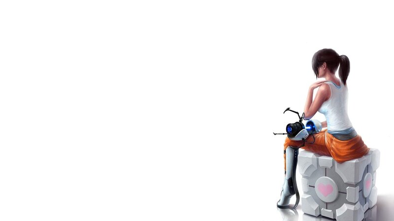 Chell with a Robot