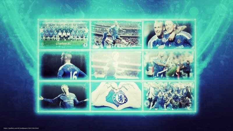 Chelsea FC collage wallpaper