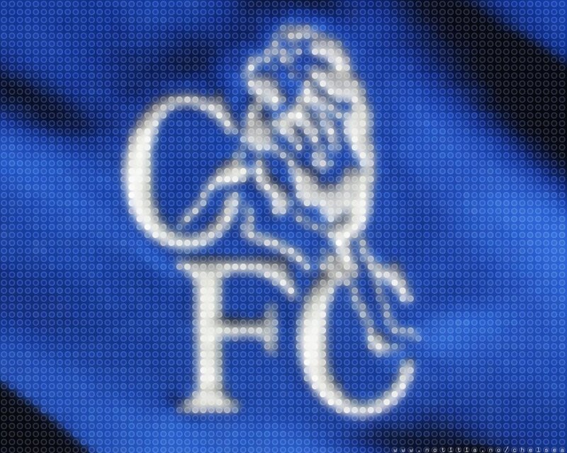 Chelsea FC logo on blue background