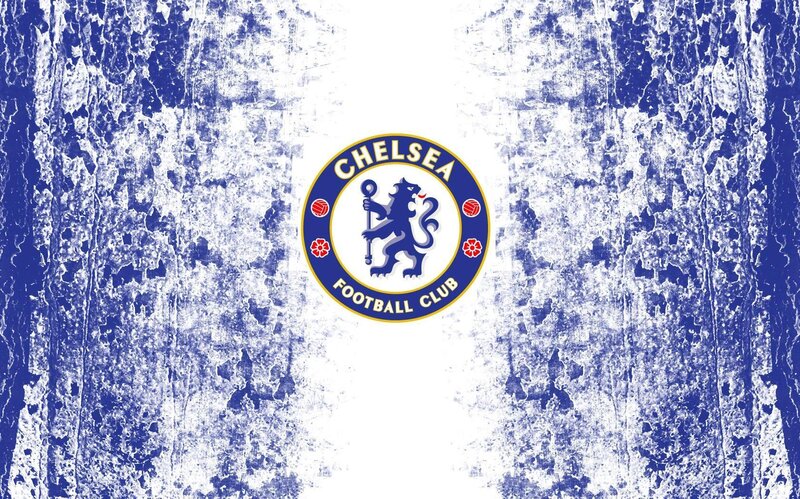Chelsea FC logo on textured background