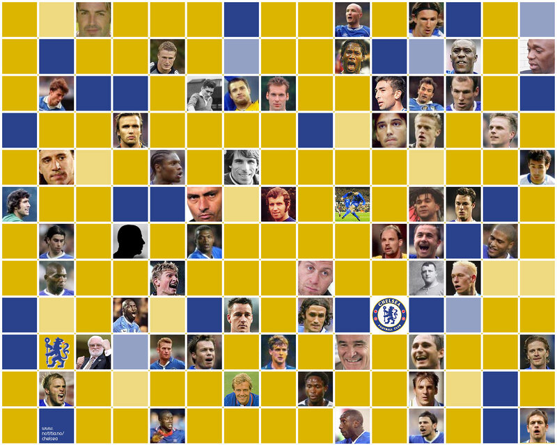 Chelsea FC player collage