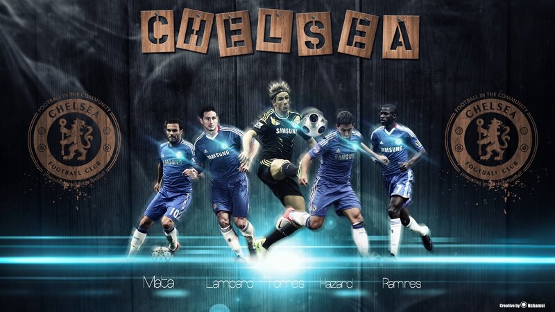 Chelsea FC player collage