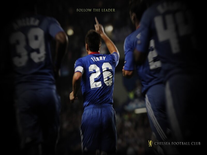 Chelsea FC players celebrating