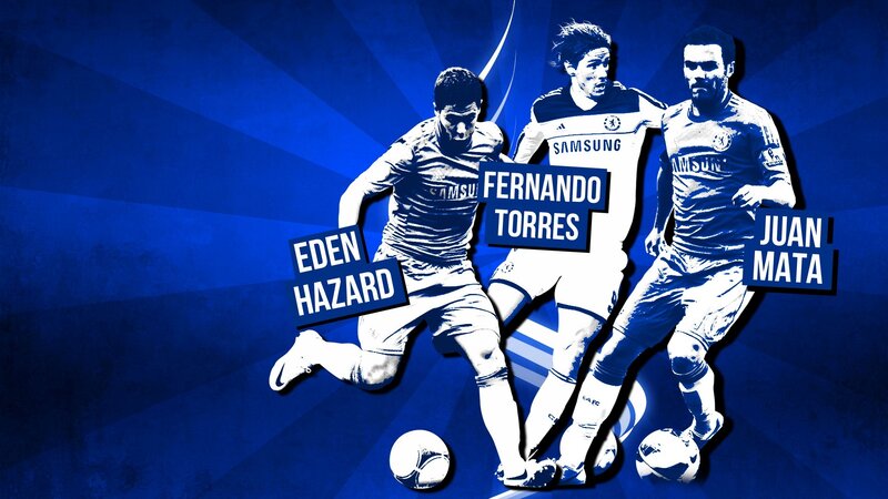 Chelsea FC players in action