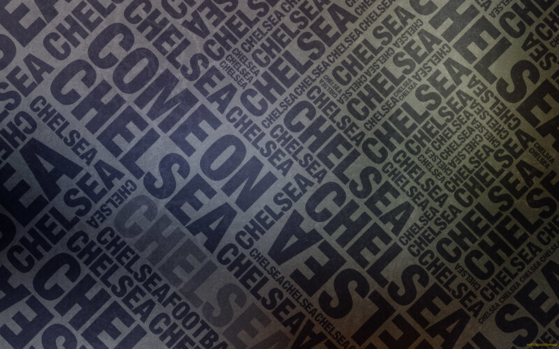 Chelsea FC word art background