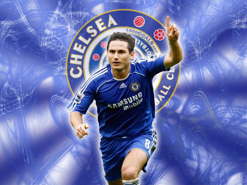 Chelsea football player celebrating