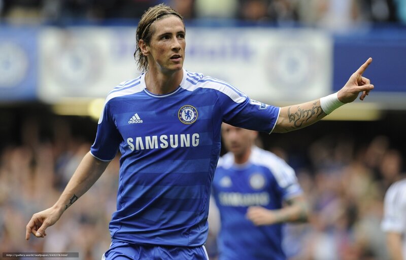 Chelsea football player celebrating