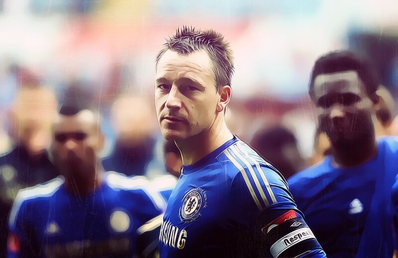 Chelsea football player in action
