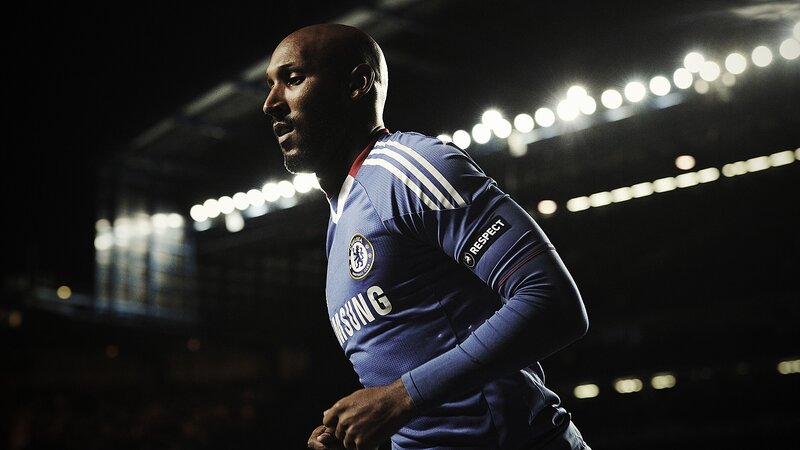 Chelsea football player in action