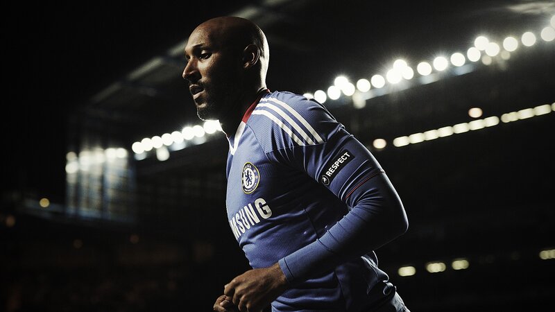 Chelsea football player on field