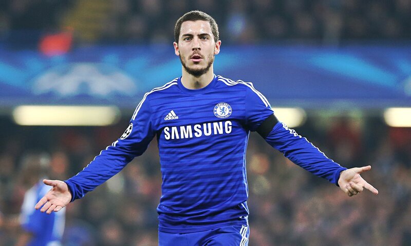 Chelsea football player on field