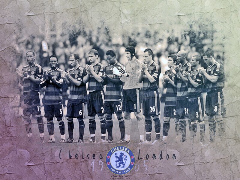 Chelsea Football Team — Black, Dramatic