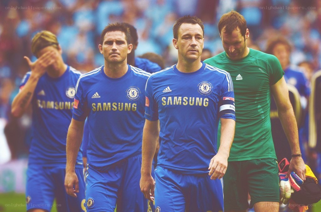 Chelsea players after a match