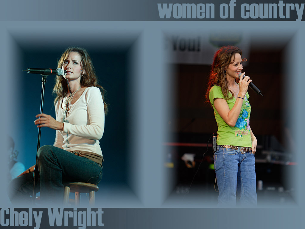 Chely Wright performing on stage