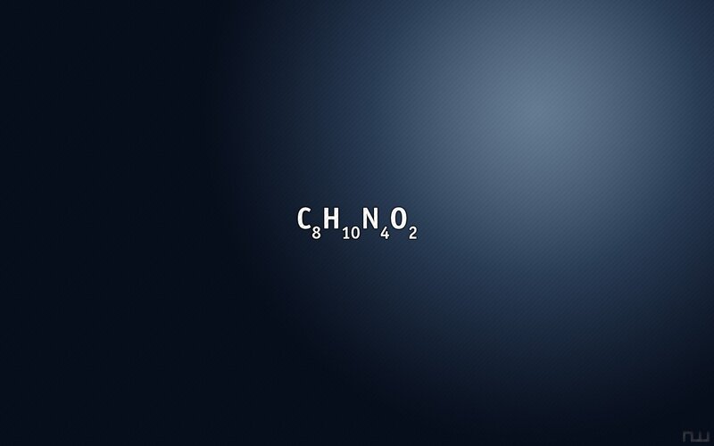 Chemical Formula on Dark Background — Blue