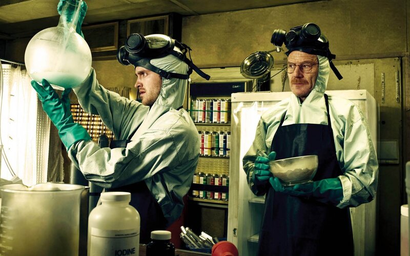 Chemical lab scene from Breaking Bad