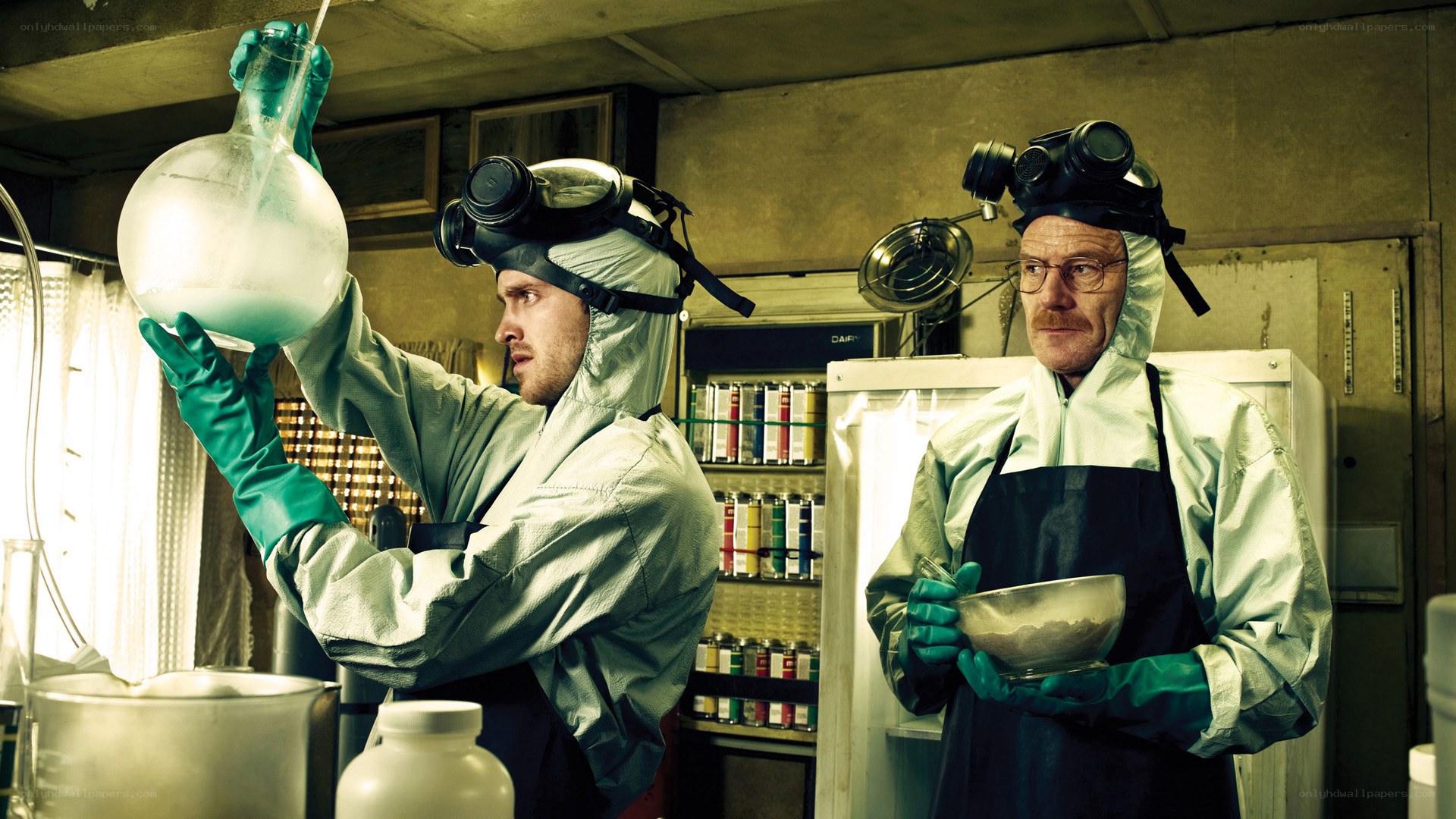 Chemical lab scene from Breaking Bad