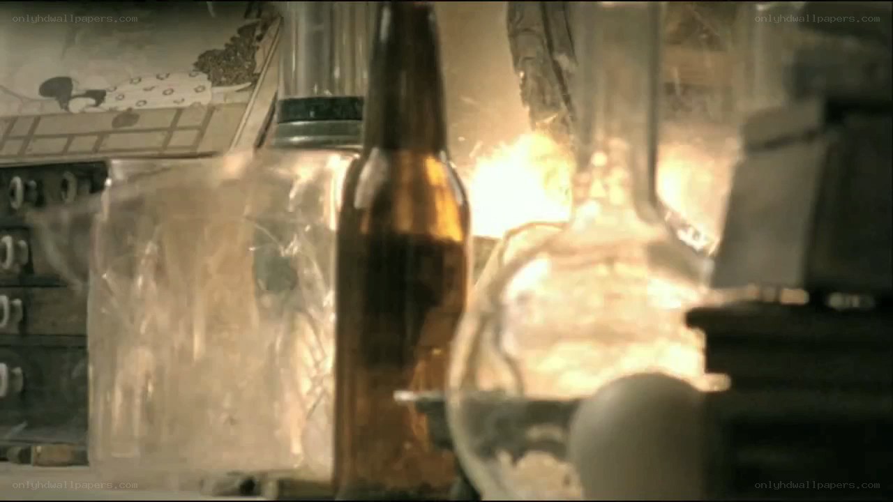 chemical reaction in a lab