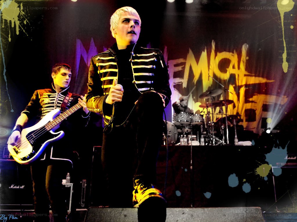 Chemical Romance band performing