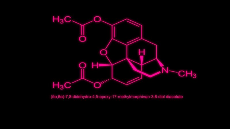 chemical structure of a morphinan derivative