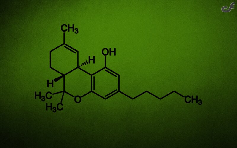 chemical structure of THC
