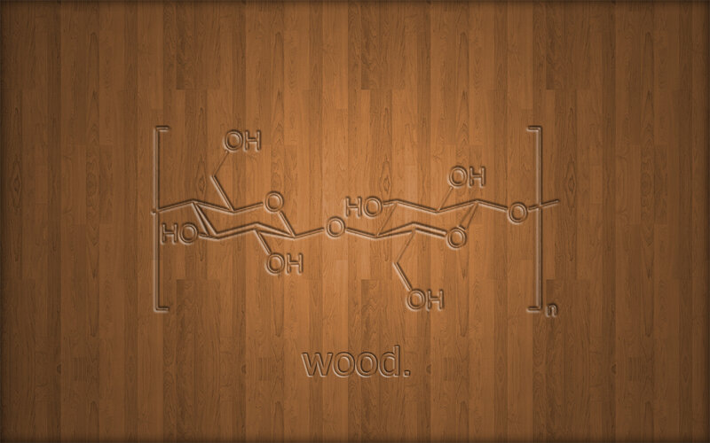 chemical structure of wood