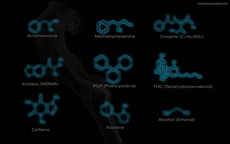 Chemical Structures of Drugs — Black, Dark