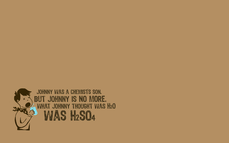 Chemistry joke wallpaper